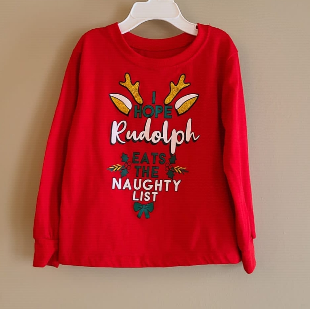 Rudolph long sleeved red shirt